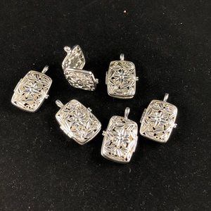 Wholesale Bundle Lot of 6 Silver Filigree lockets
